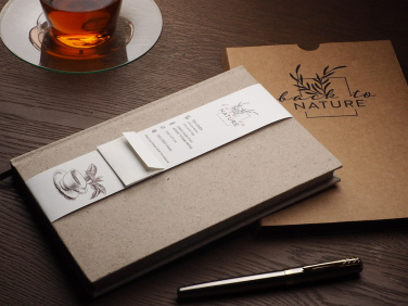 Logo trade promotional merchandise picture of: Recycled Tea Notebook 209734000