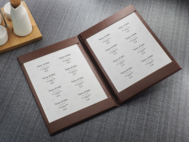 Logo trade promotional merchandise picture of: Menu cover 1719280