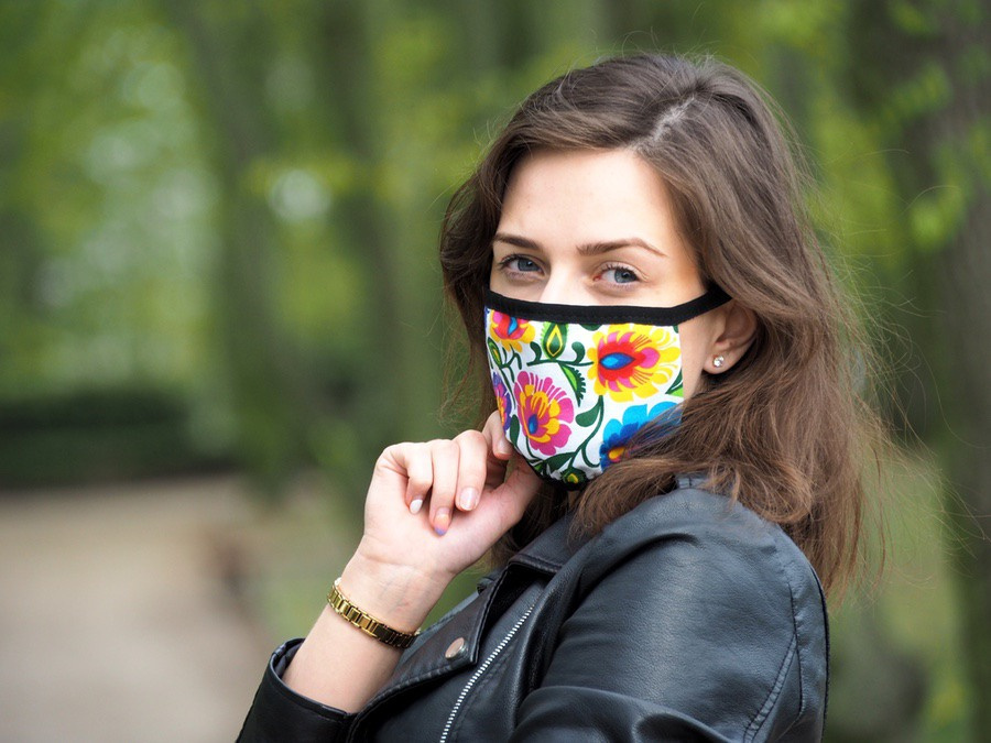 Logo trade corporate gifts picture of: MARS cotton mask (size M) 1379165