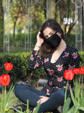 Logo trade promotional merchandise picture of: MARS cotton mask (size M) 1379165