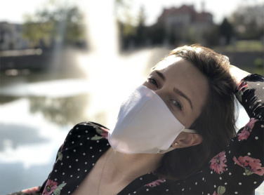 Logo trade promotional product photo of: VENUS PRO cotton face mask with a pocket an HEPA filter 1378165