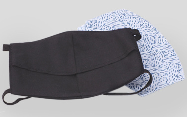 Logotrade promotional gift image of: VENUS PRO cotton face mask with a pocket an HEPA filter 1378165