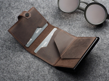 Logo trade promotional products image of: RFID wallet - Hunter Leather 2109284