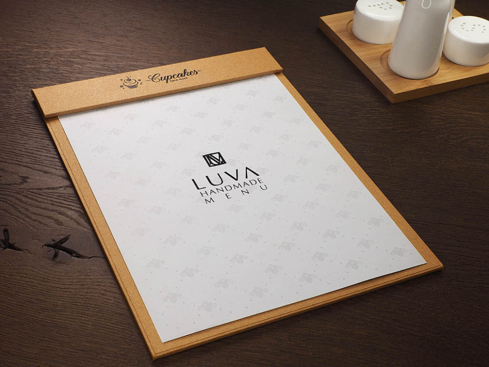 Logo trade corporate gifts picture of: Menu cover 1241280