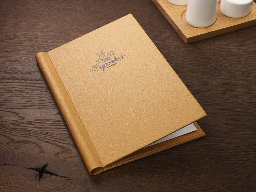 Logo trade promotional giveaways image of: Menu cover 1789280