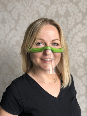 Logo trade promotional merchandise picture of: KALIPSO clear face shield-mask for mouth and nose 1447162