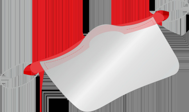 Logo trade promotional giveaways picture of: KALIPSO clear face shield-mask for mouth and nose 1447162