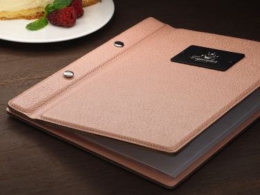 Logo trade promotional items image of: Menu cover 1087281