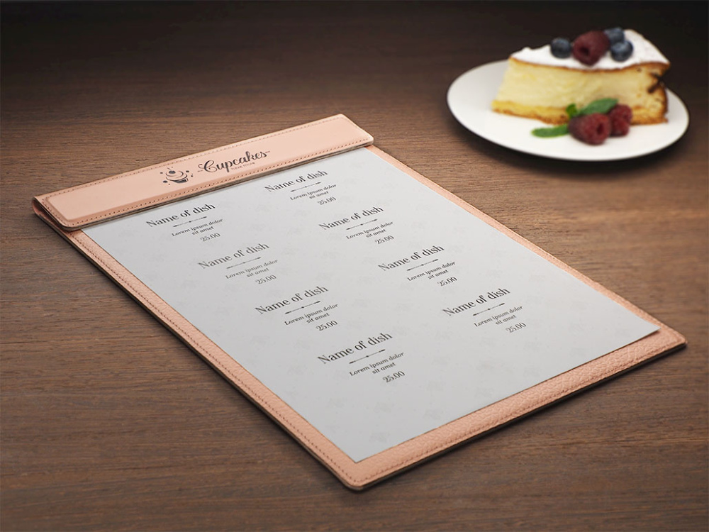 Logotrade promotional merchandise picture of: Menu cover 1241281