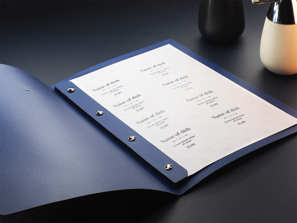 Logo trade promotional merchandise photo of: Menu cover 1619243