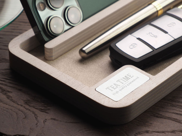 Logo trade business gift photo of: Wooden desk organiser 1818121