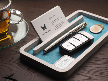 Logo trade promotional merchandise image of: Wooden desk organiser 1818121