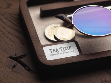 Logo trade promotional giveaways image of: Wooden desk organiser 1818121