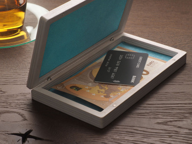 Logo trade promotional items picture of: Wooden bill box 1816121