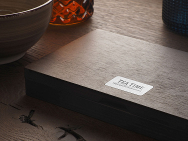 Logo trade promotional giveaways image of: Wooden bill box 1816121