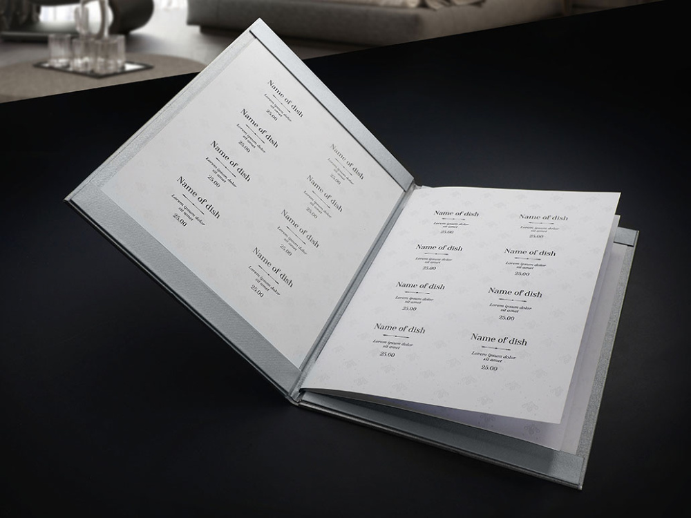 Logo trade promotional merchandise photo of: Menu cover 1679280