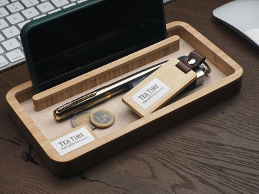 Logo trade promotional gift photo of: Wooden desk organiser 1818292