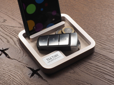 Logo trade promotional merchandise image of: Wooden desk organiser 1846121