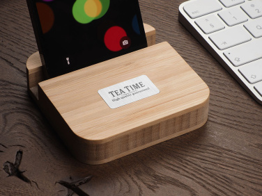 Logo trade promotional giveaways image of: Wooden telephone stand 1847292