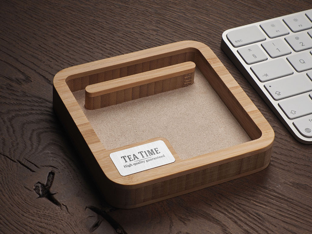Logotrade promotional merchandise photo of: Wooden desk organiser 1846292