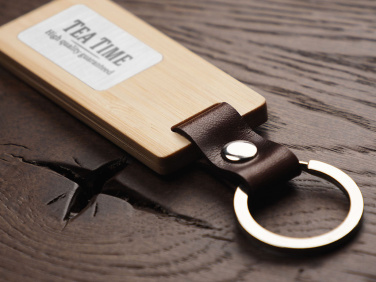 Logo trade advertising products picture of: Wooden keyring 1853292