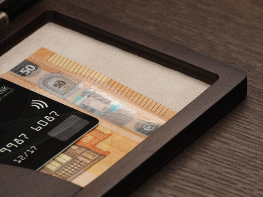 Logo trade business gifts image of: Bill holder 1865121