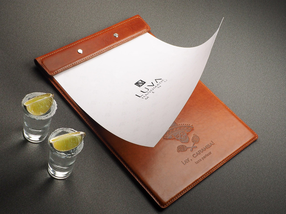 Logo trade promotional giveaway photo of: Menu cover Armstrong 1116141