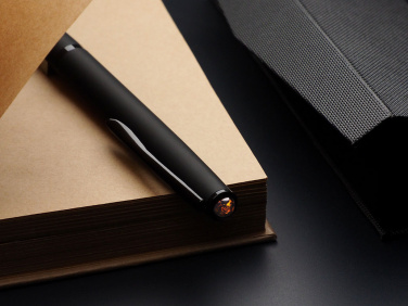 Logotrade promotional gift image of: Ball pen with AMBER stone 2070036
