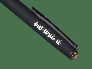 Logo trade promotional giveaway photo of: Ball pen with AMBER stone 2070036