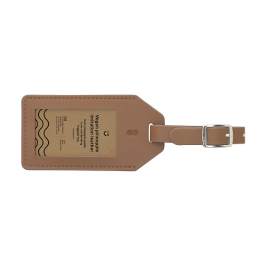 Logotrade promotional products photo of: Vegan Pineapple Leather Luggage Tag