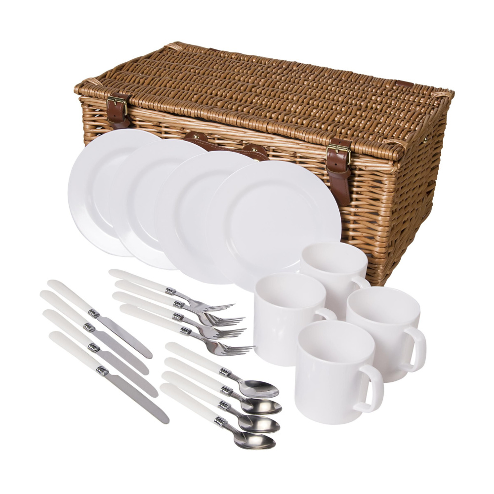 Logo trade promotional merchandise photo of: QualityTime picnic basket