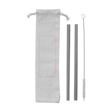 Logo trade promotional merchandise image of: ECO Bamboe Straw Set bamboo straws