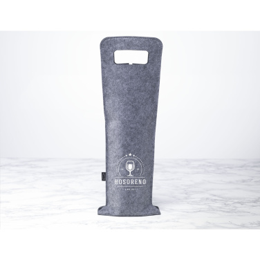 Logo trade corporate gifts image of: Wine Bag-to-Give GRS RPET
