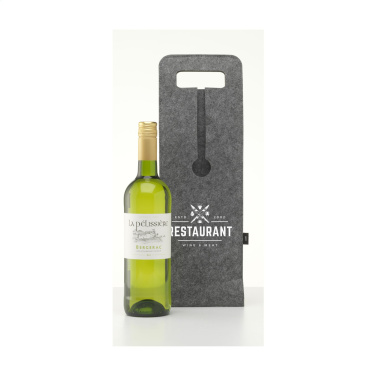 Logo trade promotional items image of: Wine Bag-to-Give GRS RPET