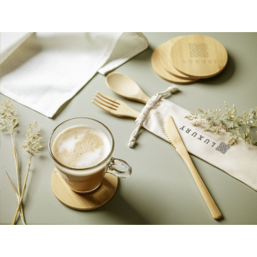 Logo trade promotional item photo of: Bambu Cutlery Set