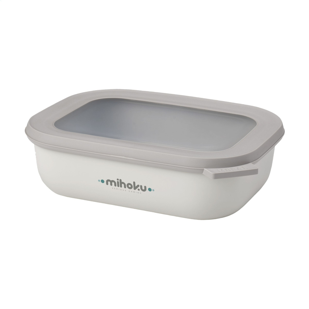 Logotrade promotional gifts photo of: Mepal Cirqula multi use rectangular bowl 1 L lunchbox