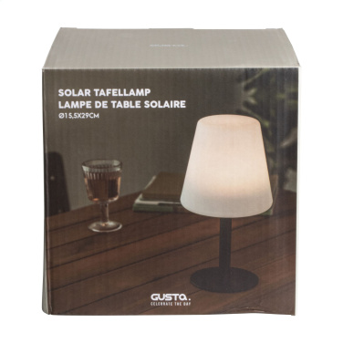 Logo trade promotional product photo of: Gusta Solar Table Lamp