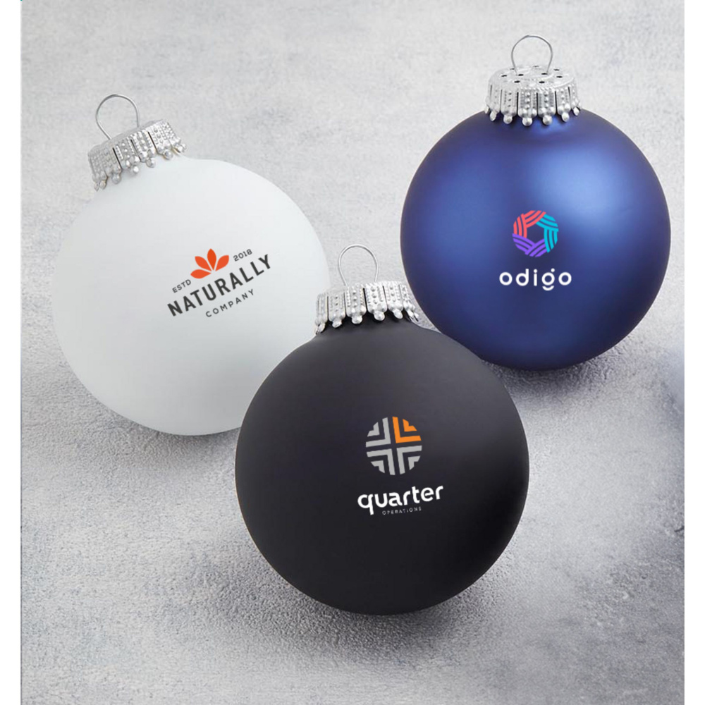 Logo trade corporate gifts picture of: Christmas Bauble Ø 6 cm - Made in Europe