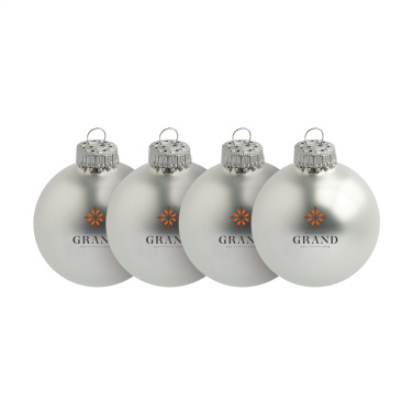 Logo trade corporate gift photo of: Christmas Bauble Ø 6 cm - set of 4 - Made in Europe