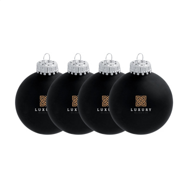 Logo trade advertising product photo of: Christmas Bauble Ø 6 cm - set of 4 - Made in Europe