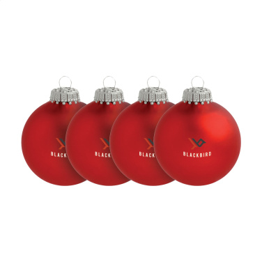 Logo trade promotional giveaways picture of: Christmas Bauble Ø 6 cm - set of 4 - Made in Europe