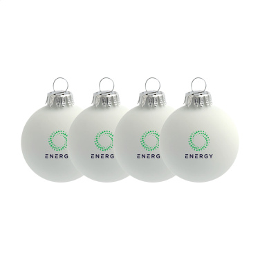 Logo trade promotional gift photo of: Christmas Bauble Ø 6 cm - set of 4 - Made in Europe
