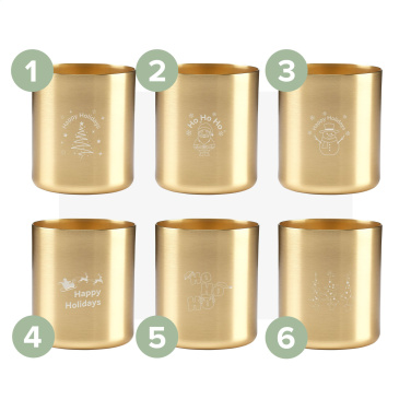 Logotrade advertising product image of: Wooosh Scented Candle True Wood X-Mas