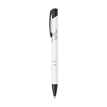 Logotrade promotional products photo of: Ebony Rubberised pen