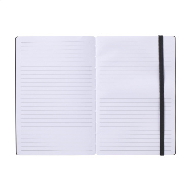 Logo trade promotional product photo of: Bamboo Journal Naked Spine Paper Notebook Black A5