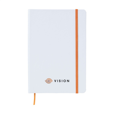 Logo trade corporate gifts image of: WhiteNote A5 Paper notebook