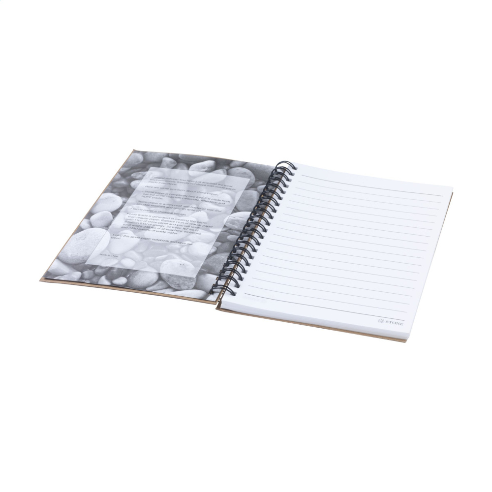 Logo trade promotional gifts image of: StonePaper Notebook