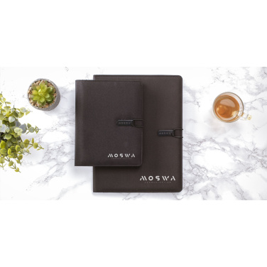 Logo trade promotional merchandise photo of: Quest Portfolio RPET A5 document folder