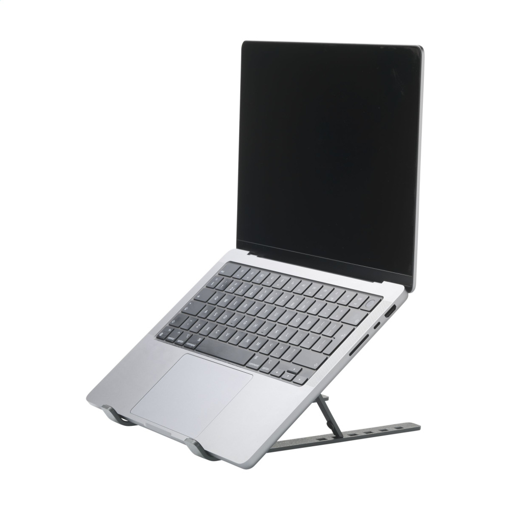 Logo trade promotional merchandise picture of: Standby GRS Recycled Alu Laptop Stand