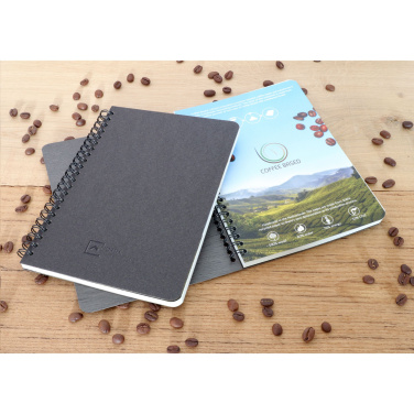 Logotrade promotional product picture of: Coffee Paper Notebook Wire-O A5